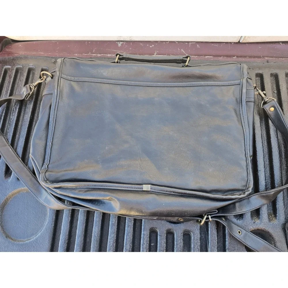Vintage Leather Messenger Tandem Bags Of California Cascade Falls Crossbody 90s